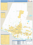 McAllen-Edinburg-Mission Wall Map Basic Style